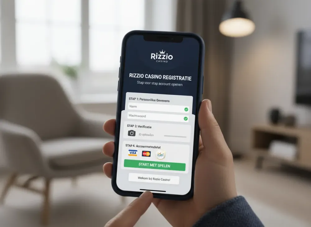 Rizzio casino registratie stap voor stap account openen
